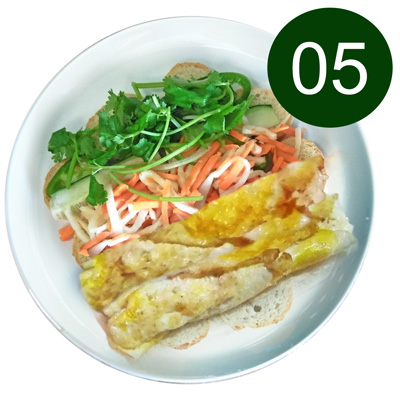 egg Vietnamese sandwich